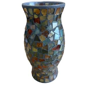 Mosaic Collection candle holder 9.5 Inch